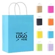 Custom Shopping Kraft Paper Bag with Handle | https://www.bestnamebadges.com