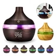 Wood Grain 7 Colors Air Humidifier Essential Oil Diffuser | https://www.bestnamebadges.com