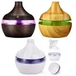 Wood Grain 7 Colors Air Humidifier Essential Oil Diffuser | https://www.bestnamebadges.com
