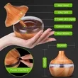 Wood Grain 7 Colors Air Humidifier Essential Oil Diffuser | https://www.bestnamebadges.com