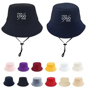 Customized Summer Solid Color Cotton Bucket Hat