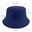 Customized Summer Solid Color Cotton Bucket Hat | https://www.bestnamebadges.com