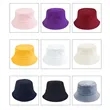Customized Summer Solid Color Cotton Bucket Hat | https://www.bestnamebadges.com