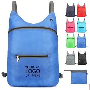 Lightweight Waterproof Foldable Backpack with Earphone Port
