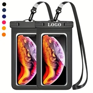 7" Waterproof Phone Case & Passport Dry Bag with Lanyard