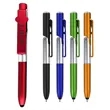 4-in-1 Stylus Ballpoint Pen with LED Light and Phone Stand | https://www.bestnamebadges.com