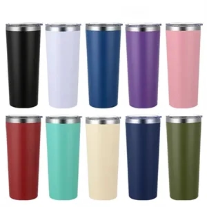 22oz Tumblers Bulk Stainless Steel Cups with Lid