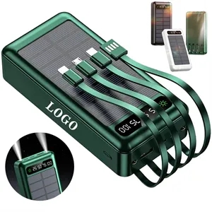 20,000mAh Solar Charging Power Bank with Built-in LED Light