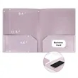 Plastic Document Organizer Folder with Business Card Slot | https://www.bestnamebadges.com