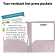 Plastic Document Organizer Folder with Business Card Slot | https://www.bestnamebadges.com