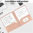 Plastic Document Organizer Folder with Business Card Slot | https://www.bestnamebadges.com