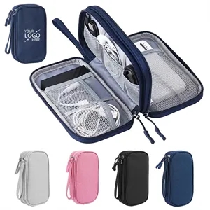 Electronics Travel Organizer Bag with Multiple Compartments