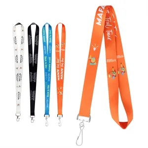 3/4" Dye Sublimation Polyester Lanyard For ID Badge