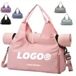 Large Capacity Yoga Duffel Bag With Wet Dry Compartments | https://www.bestnamebadges.com