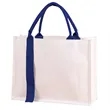Custom Canvas Gift Bag With Handle And Laminated Surface | https://www.bestnamebadges.com