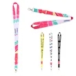 3/4" Polyester Detachable Lanyards Keychain W/ Swivel Hook | https://www.bestnamebadges.com