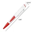 Ballpoint pens with colorful handles suitable for branding | https://www.bestnamebadges.com