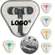 Colorful In Ear Headphones With Tangle Free Cord Case | https://www.bestnamebadges.com