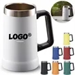 Large Capacity Stainless Steel Beer Mug With Handle | https://www.bestnamebadges.com