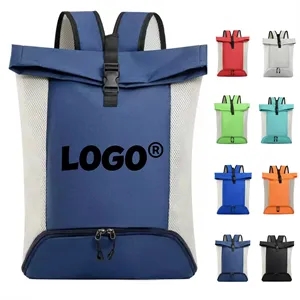 17L Sporty Travel Backpack Mesh Sides For Fitness Outdoor