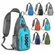 Multi Color Sling Backpack With Zippered Pockets | https://www.bestnamebadges.com