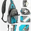 Multi Color Sling Backpack With Zippered Pockets | https://www.bestnamebadges.com
