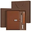 Business Gift Set With Notebook Pen USB And Gift Bag | https://www.bestnamebadges.com