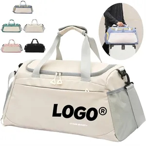 Large Capacity Travel Duffel Bag With Shoulder Strap Handle