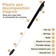 Macaron Color Retractable Ballpoint Pen With Smooth Ink | https://www.bestnamebadges.com