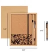 In Stock Eco Cork Coffee Ground Notebook Pen Gift Set | https://www.bestnamebadges.com