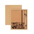 In Stock Eco Cork Coffee Ground Notebook Pen Gift Set | https://www.bestnamebadges.com