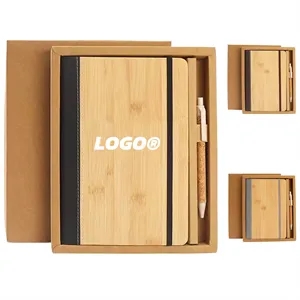 PU Notebook Pen Set Eco Friendly Business Journal Gift Kit