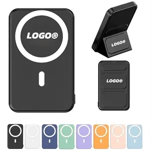 10000mAh Magnetic Wireless Power Bank Stand Charging