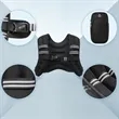 Black Weighted Vest with Reflective Stripes for Workout | https://www.bestnamebadges.com