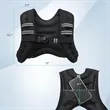 Black Weighted Vest with Reflective Stripes for Workout | https://www.bestnamebadges.com