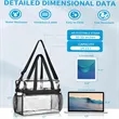 Clear Tote Bag with Reinforced Strap | https://www.bestnamebadges.com