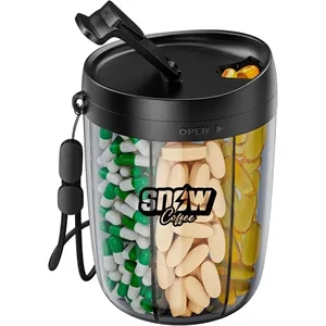Large Pill Bottle Organizer for Holding 6 Various Vitamins