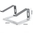 Ergonomic Aluminum Laptop Computer Riser Holder Stand | https://www.bestnamebadges.com