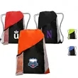 Two Color Drawstring Backpacks with Side Bottle Mesh Pockets | https://www.bestnamebadges.com