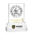 Ashland VividPrint™ Clock on Base - Silver Dial | https://www.bestnamebadges.com