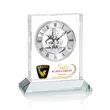 Ashland VividPrint™ Clock on Base - Silver Dial | https://www.bestnamebadges.com