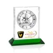Ashland VividPrint™ Clock on Base - Silver Dial | https://www.bestnamebadges.com
