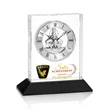 Ashland VividPrint™ Clock on Base - Silver Dial | https://www.bestnamebadges.com