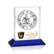 Ashland VividPrint™ Clock on Base - Silver Dial | https://www.bestnamebadges.com