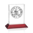Ashland VividPrint™ Clock on Base - Silver Dial | https://www.bestnamebadges.com