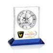 Ashland VividPrint™ Clock on Base - Silver Dial | https://www.bestnamebadges.com