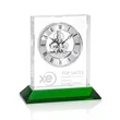 Ashland Clock on Base - Silver Dial | https://www.bestnamebadges.com