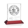 Ashland Clock on Base - Silver Dial | https://www.bestnamebadges.com