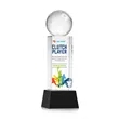 Pickleball VividPrint™ Award on Belcroft Base - Black | https://www.bestnamebadges.com