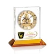 Ashland VividPrint™ Clock on Base - Gold Dial | https://www.bestnamebadges.com